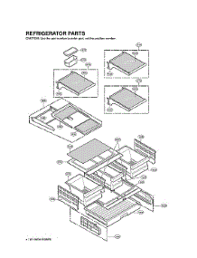 Refrigerator Parts parts for Lg Bottom-Mount Refrigerator LMX25981ST/01 from AppliancePartsPros.com