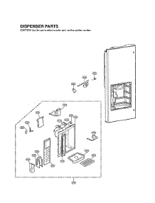 Dispenser Parts parts for Lg Bottom-Mount Refrigerator LMX25981ST/01 from AppliancePartsPros.com