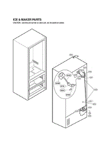 Ice Maker Parts parts for Lg Bottom-Mount Refrigerator LMX25981ST/01 from AppliancePartsPros.com