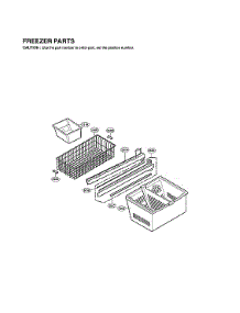 Freezer Parts parts for Lg Bottom-Mount Refrigerator LMX25981ST/03 from AppliancePartsPros.com