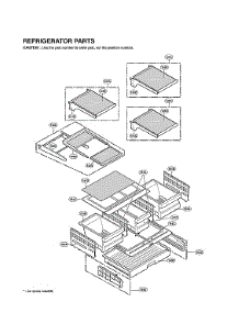 Refrigerator Parts parts for Lg Bottom-Mount Refrigerator LMX25981ST/03 from AppliancePartsPros.com