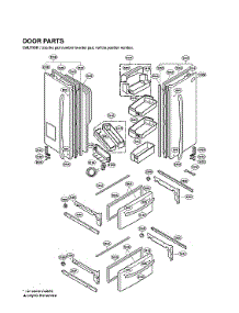 Door Parts parts for Lg Bottom-Mount Refrigerator LMX25981ST/03 from AppliancePartsPros.com