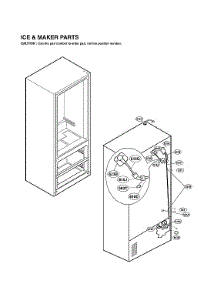 Ice & Maker Parts parts for Lg Bottom-Mount Refrigerator LMX25981ST/03 from AppliancePartsPros.com