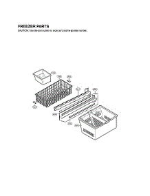 Freezer Parts parts for Lg Bottom-Mount Refrigerator LMX25984ST/01 from AppliancePartsPros.com