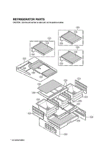 Refrigerator Parts parts for Lg Bottom-Mount Refrigerator LMX25984ST/01 from AppliancePartsPros.com