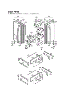 Door Parts parts for Lg Bottom-Mount Refrigerator LMX25984ST/01 from AppliancePartsPros.com