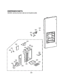Dispenser Parts parts for Lg Bottom-Mount Refrigerator LMX25984ST/01 from AppliancePartsPros.com