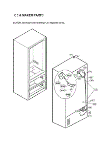 Ice & Maker Parts parts for Lg Bottom-Mount Refrigerator LMX25984ST/01 from AppliancePartsPros.com