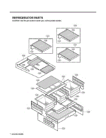 Refrigerator Parts parts for Lg Bottom-Mount Refrigerator LMX25985ST/00 from AppliancePartsPros.com