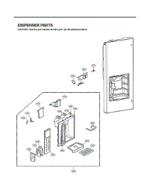 Dispenser Parts parts for Lg Bottom-Mount Refrigerator LMX25985ST/00 from AppliancePartsPros.com