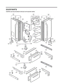 Door Parts parts for Lg Bottom-Mount Refrigerator LMX28987ST/02 from AppliancePartsPros.com