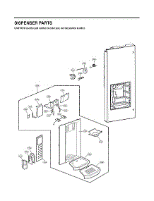 Dispenser Parts parts for Lg Bottom-Mount Refrigerator LMX28987ST/03 from AppliancePartsPros.com