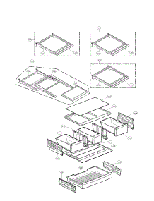 Refrigerator Parts parts for Lg Bottom-Mount Refrigerator LMX28988ST/00 from AppliancePartsPros.com