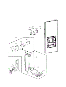 Dispenser Parts parts for Lg Bottom-Mount Refrigerator LMX28988ST/00 from AppliancePartsPros.com