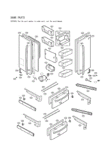 Door Parts parts for Lg Bottom-Mount Refrigerator LMX28988ST/06 from AppliancePartsPros.com