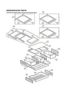 Refrigerator Parts parts for Lg Bottom-Mount Refrigerator LMX28994ST/02 from AppliancePartsPros.com