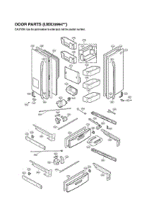 Door Parts parts for Lg Bottom-Mount Refrigerator LMX28994ST/02 from AppliancePartsPros.com