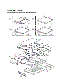 Refrigerator Parts parts for Lg Bottom-Mount Refrigerator LMX30995ST/01 from AppliancePartsPros.com