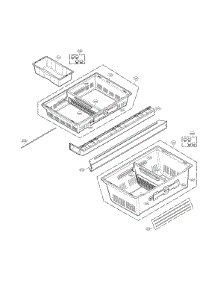 Freezer Parts parts for Lg Bottom-Mount Refrigerator LMX31985ST/01 from AppliancePartsPros.com