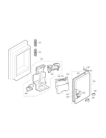 Icemaker & Ice Bin Parts parts for Lg Bottom-Mount Refrigerator LMX31985ST/01 from AppliancePartsPros.com