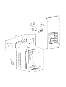 Dispenser Parts parts for Lg Bottom-Mount Refrigerator LMX31985ST/01 from AppliancePartsPros.com