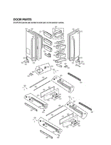 Door Parts parts for Lg Bottom-Mount Refrigerator LMX31985ST/02 from AppliancePartsPros.com