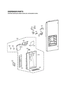 Dispenser Parts parts for Lg Bottom-Mount Refrigerator LMX31985ST/02 from AppliancePartsPros.com