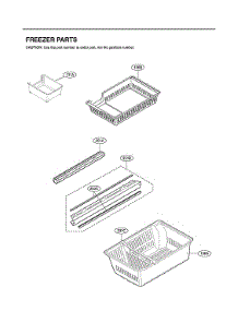 Freezer Parts parts for Lg Bottom-Mount Refrigerator LMXC22626D/00 from AppliancePartsPros.com