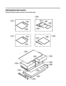 Refrigerator Parts parts for Lg Bottom-Mount Refrigerator LMXC22626D/00 from AppliancePartsPros.com