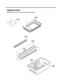 Freezer Parts parts for Lg Bottom-Mount Refrigerator LMXC22626S/00 from AppliancePartsPros.com