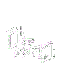 Ice Maker & Ice Bin Parts parts for Lg Bottom-Mount Refrigerator LMXC23746D/01 from AppliancePartsPros.com