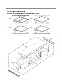 Refrigerator Parts parts for Lg Bottom-Mount Refrigerator LMXC23796M/00 from AppliancePartsPros.com