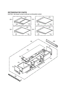 Refrigerator Parts parts for Lg Bottom-Mount Refrigerator LMXC23796S/01 from AppliancePartsPros.com