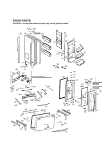 Door Parts parts for Lg Bottom-Mount Refrigerator LMXC23796S/01 from AppliancePartsPros.com
