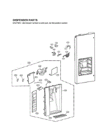 Dispenser Door Parts parts for Lg Bottom-Mount Refrigerator LMXC23796S/01 from AppliancePartsPros.com