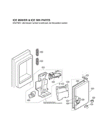 Ice Maker & Ice Bin Parts parts for Lg Bottom-Mount Refrigerator LMXC23796S/01 from AppliancePartsPros.com