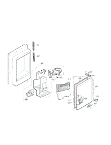 Ice Maker & Ice Bin Parts parts for Lg Bottom-Mount Refrigerator LMXS27626S/01 from AppliancePartsPros.com