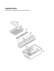 Freezer Parts parts for Lg Bottom-Mount Refrigerator LMXS27676D/00 from AppliancePartsPros.com