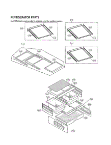 Refrigerator Parts parts for Lg Bottom-Mount Refrigerator LMXS27676D/00 from AppliancePartsPros.com