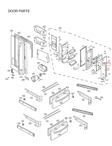 Door Parts parts for Lg Bottom-Mount Refrigerator LMXS27676D/00 from AppliancePartsPros.com