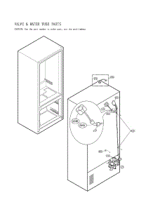 Valve & Water Tube Parts parts for Lg Bottom-Mount Refrigerator LMXS27676D/00 from AppliancePartsPros.com