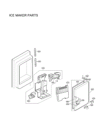Ice Maker Parts parts for Lg Bottom-Mount Refrigerator LMXS27676D/00 from AppliancePartsPros.com