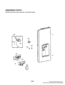 Dispenser Parts parts for Lg Bottom-Mount Refrigerator LMXS28596S/00 from AppliancePartsPros.com