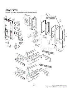 Door Parts parts for Lg Bottom-Mount Refrigerator LMXS28596S/01 from AppliancePartsPros.com