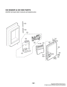Ice Maker / Ice Bin Parts parts for Lg Bottom-Mount Refrigerator LMXS28596S/01 from AppliancePartsPros.com