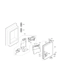 Ice Maker & Ice Bin Parts parts for Lg Bottom-Mount Refrigerator LMXS28626D/00 from AppliancePartsPros.com