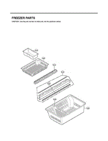 Freezer Parts parts for Lg Bottom-Mount Refrigerator LMXS28626D/02 from AppliancePartsPros.com