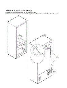 Valve & Water Tube Parts parts for Lg Bottom-Mount Refrigerator LMXS28626D/04 from AppliancePartsPros.com