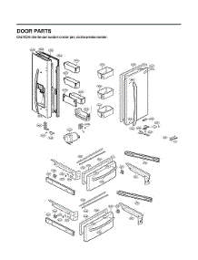 Door Parts parts for Lg Bottom-Mount Refrigerator LMXS28626S/01 from AppliancePartsPros.com