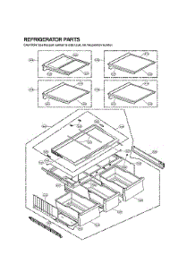 Refrigerator Parts parts for Lg Bottom-Mount Refrigerator LMXS30756S/00 from AppliancePartsPros.com